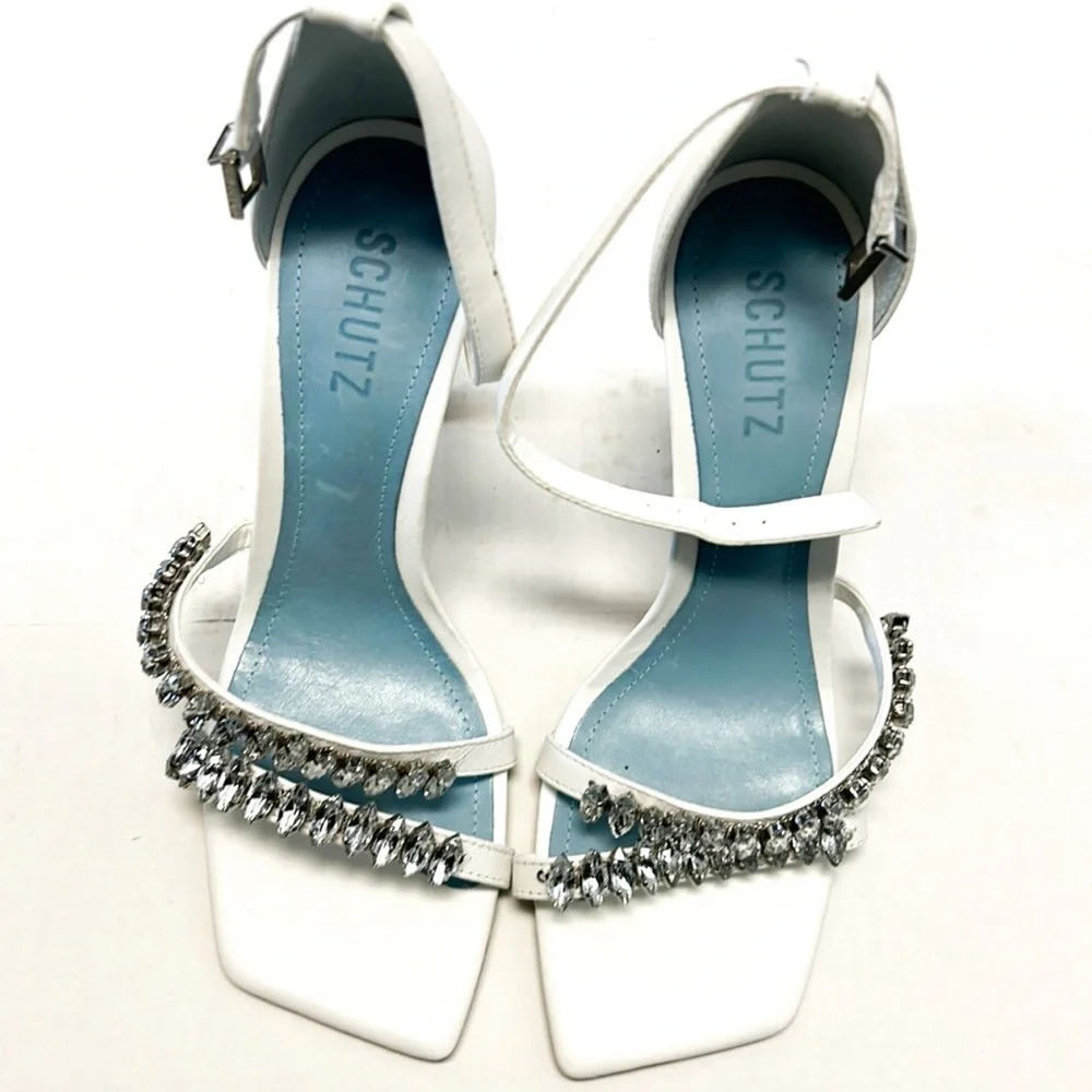 Schutz Linsey rhinestone heels